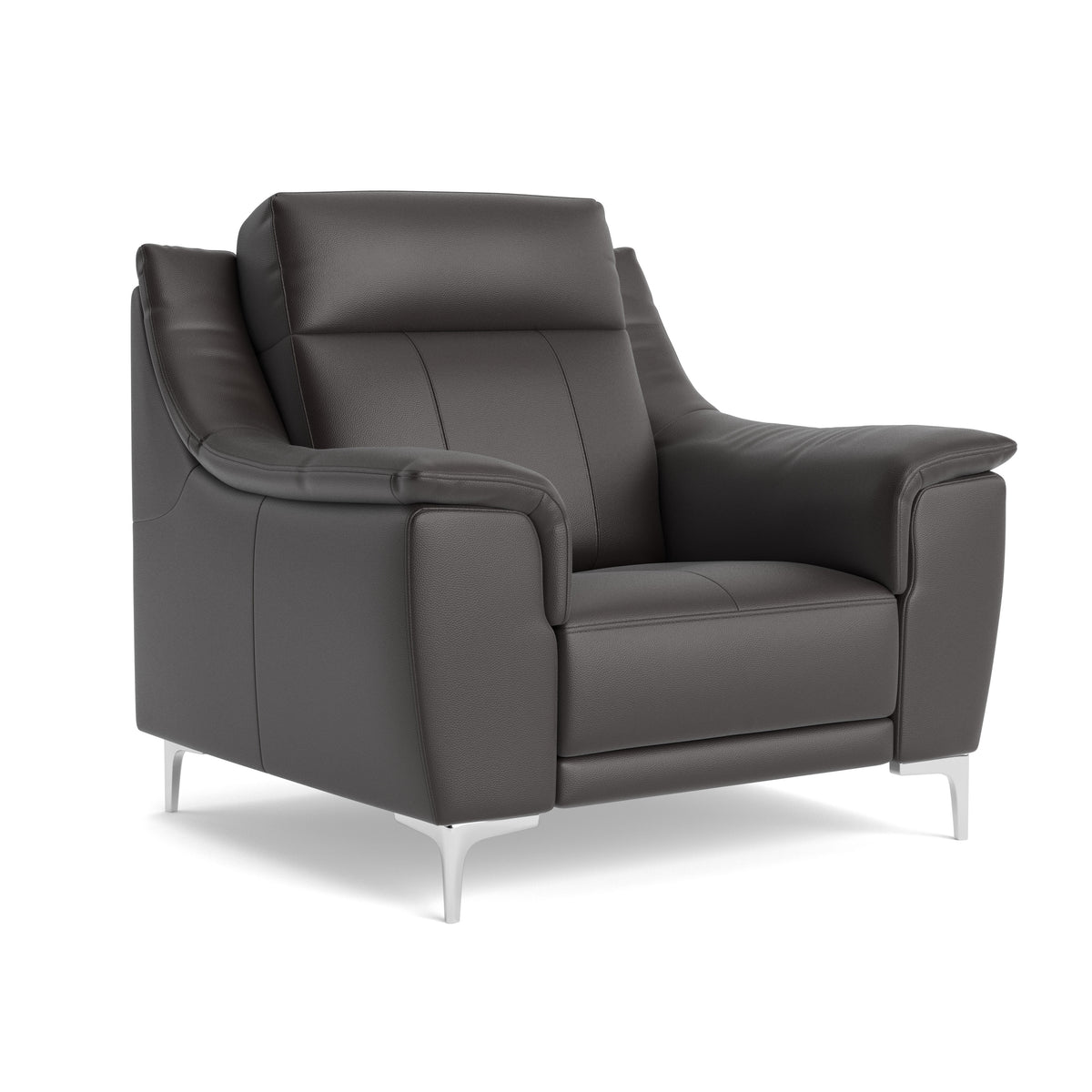 Nicoletti Carmen Armchair - Armchair CB — Feet: Shiny Metal / Torello PS Chocol -S 91, gallery image 1