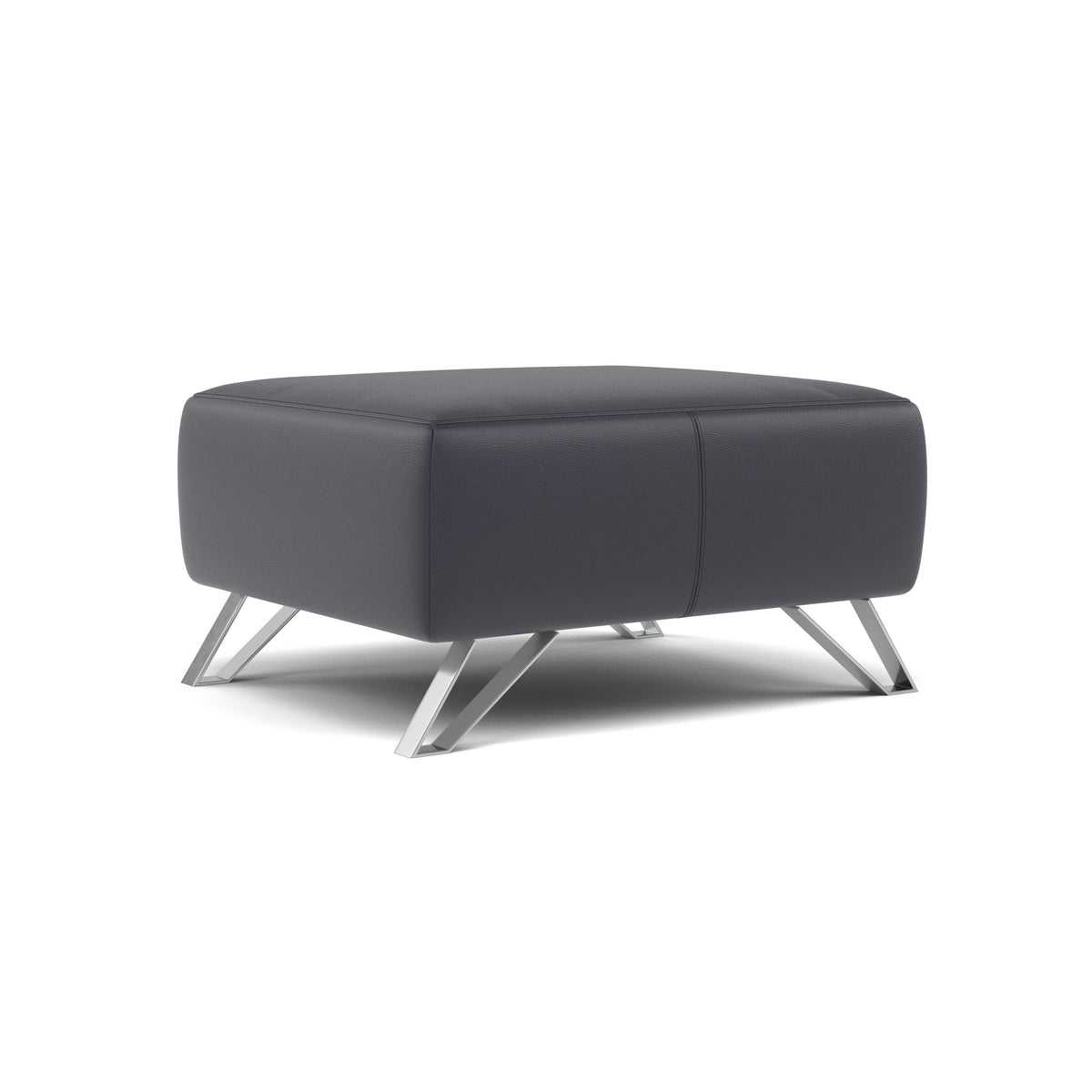 Nicoletti Puccini Footstool - Rectangular Stool CB — Torello Blu-S 81, gallery image 1