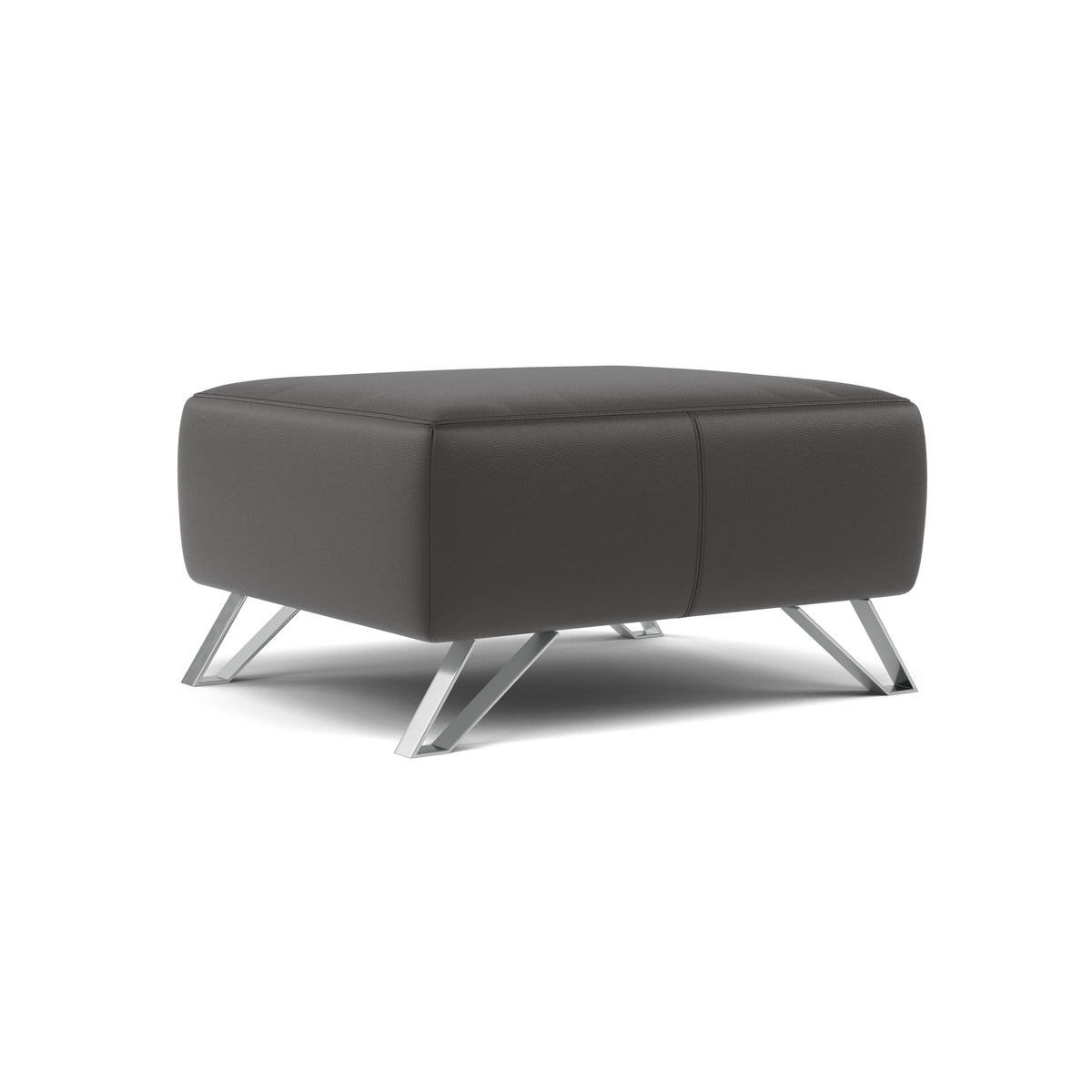 Nicoletti Puccini Footstool - Rectangular Stool CB — Torello Chocol-S 91, gallery image 1