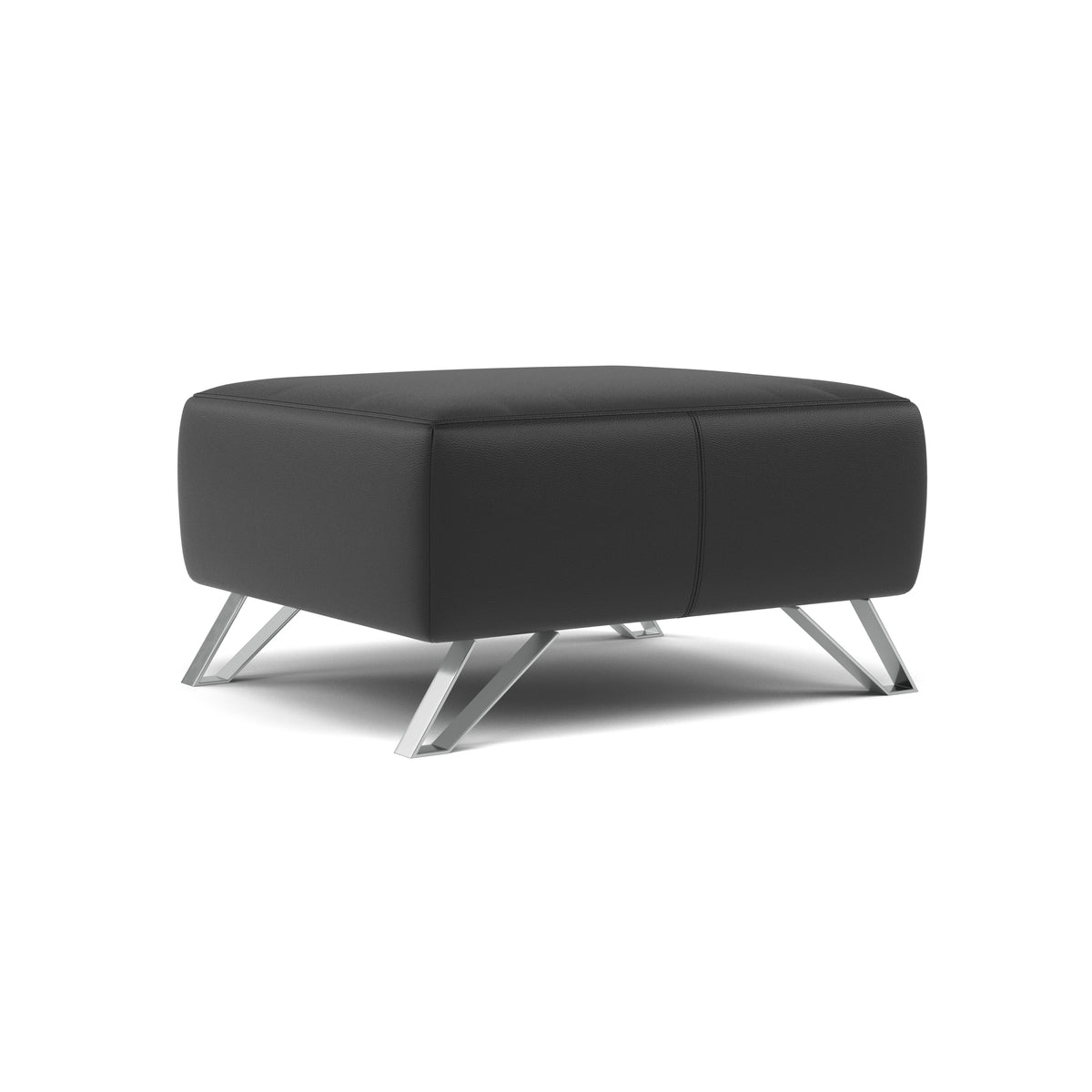 Nicoletti Puccini Footstool - Rectangular Stool CB — Torello Nero 71, gallery image 1