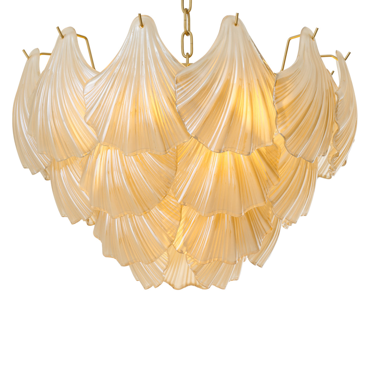 Eichholtz Ibiza Chandelier Antique Brass And Champagne Coloured Glass - Chandelier Ibiza Accessories Sterling Home 4