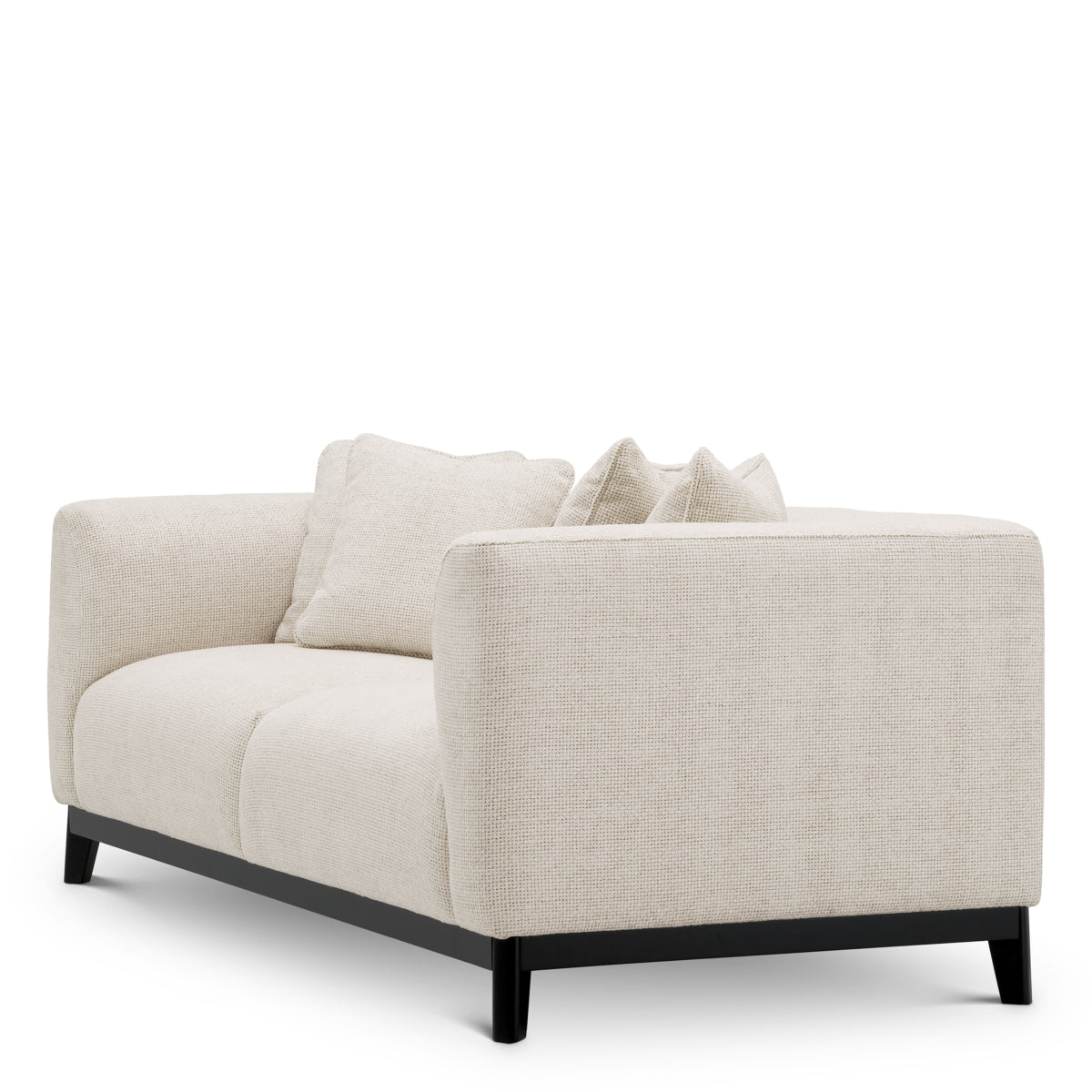 Eichholtz Corso 2 Seater Sofa Lyssa Off-White Black Finish Base - 2 Seater Sofa Lyssa Off-White 2 Seater Sofas Sterling Home 4