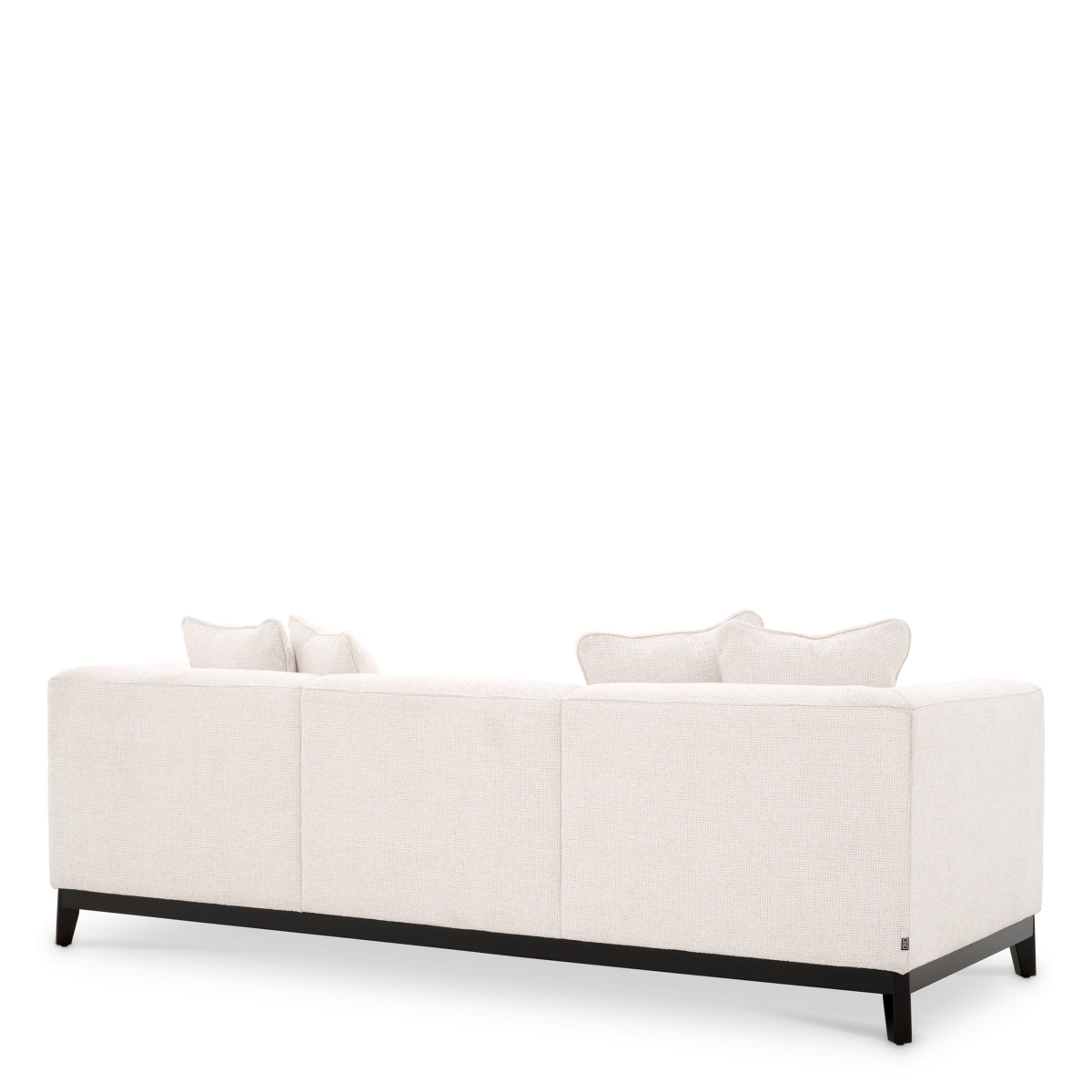 Eichholtz Corso 3 Seater Sofa Lyssa Off-White Black Finish Base - 3 Seater Sofa Lyssa Off-White 3 Seater Sofas Sterling Home 4