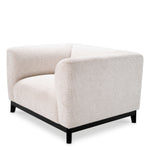 Eichholtz Corso Armchair Lyssa Off-White Black Base - Armchair Lyssa Off-White Armchairs Sterling Home 4