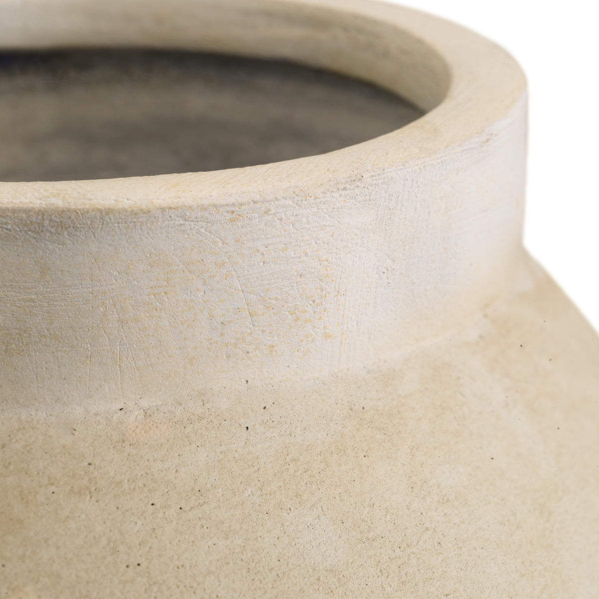 Eichholtz Moon Jar Vase Short Neck Sand Finish - Moon Jar Vase L Sand Finish Accessories Sterling Home 4