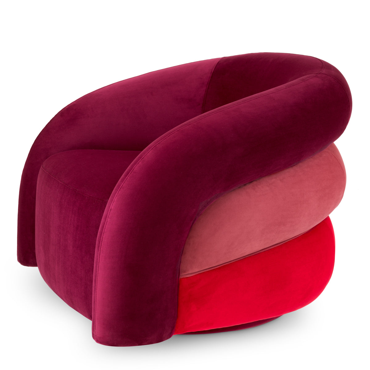 Eichholtz Novelle Swivel Chair Savona Bordeaux Red Velvet Savona Faded Red Velvet Savona Red Velve - Swivel Chair Savona Bordeaux Red Velvet Savona Faded Red Velvet Savona Red Velvet Sterling Home 4