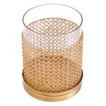 Eichholtz Zimmerman Large Hurricane Natural Rattan Vintage Brass Finish - Zimmerman L Hurricane Natural Rattan Vintage Brass Finish Accessories Sterling Home 4