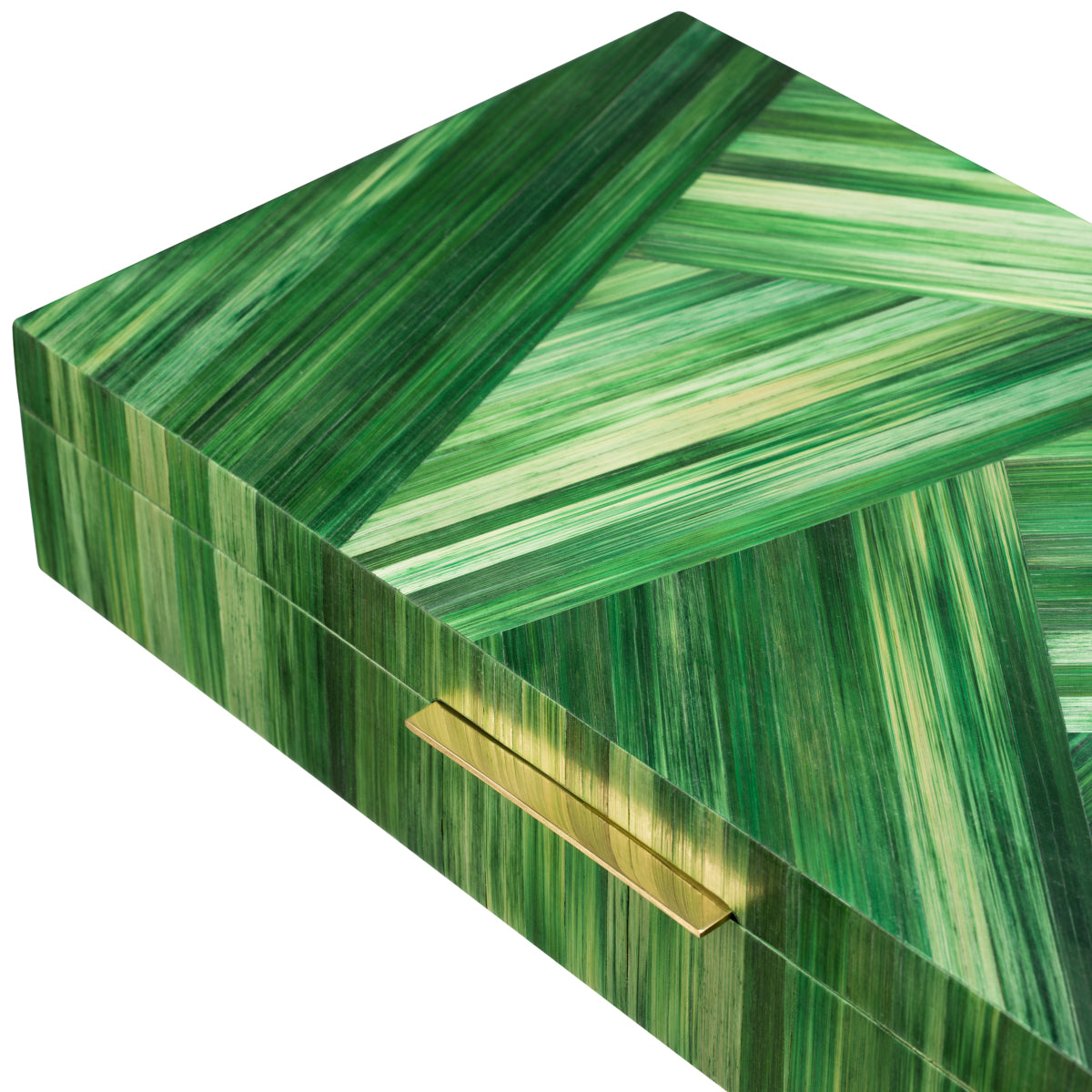 Eichholtz Harvard Box Straw Marquetry Green - Harvard Box Straw Marquetry Green Accessories Sterling Home 4