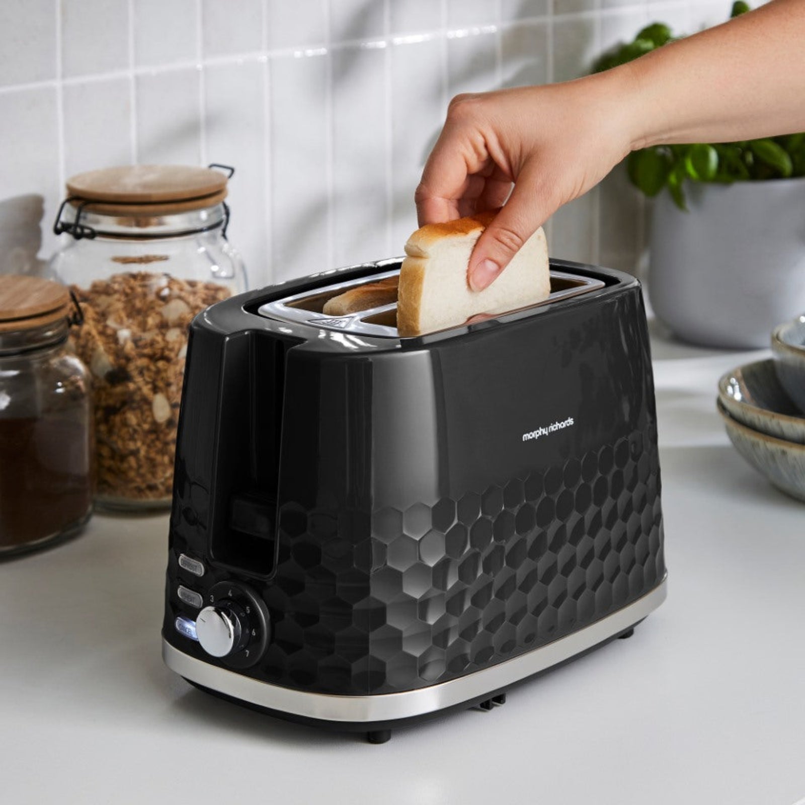 Hive Black 2 Slice Toaster Sterling Home 2