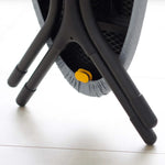 Glide Ironing Board With Compact Legs Grey/Yellow Sterling Home 4