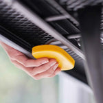 Glide Ironing Board With Compact Legs Grey/Yellow Sterling Home 3