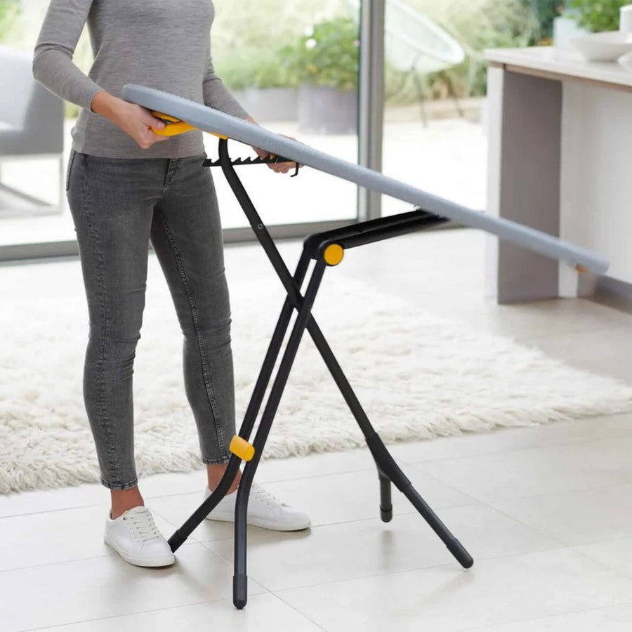 Glide Ironing Board With Compact Legs Grey/Yellow Sterling Home 2
