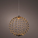 Small Micro LED Black Sphere - Micro LED Sphere Black 28CM Sterling Home 1