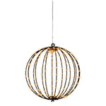 Small Micro LED Black Sphere - Micro LED Sphere Black 28CM Sterling Home 2