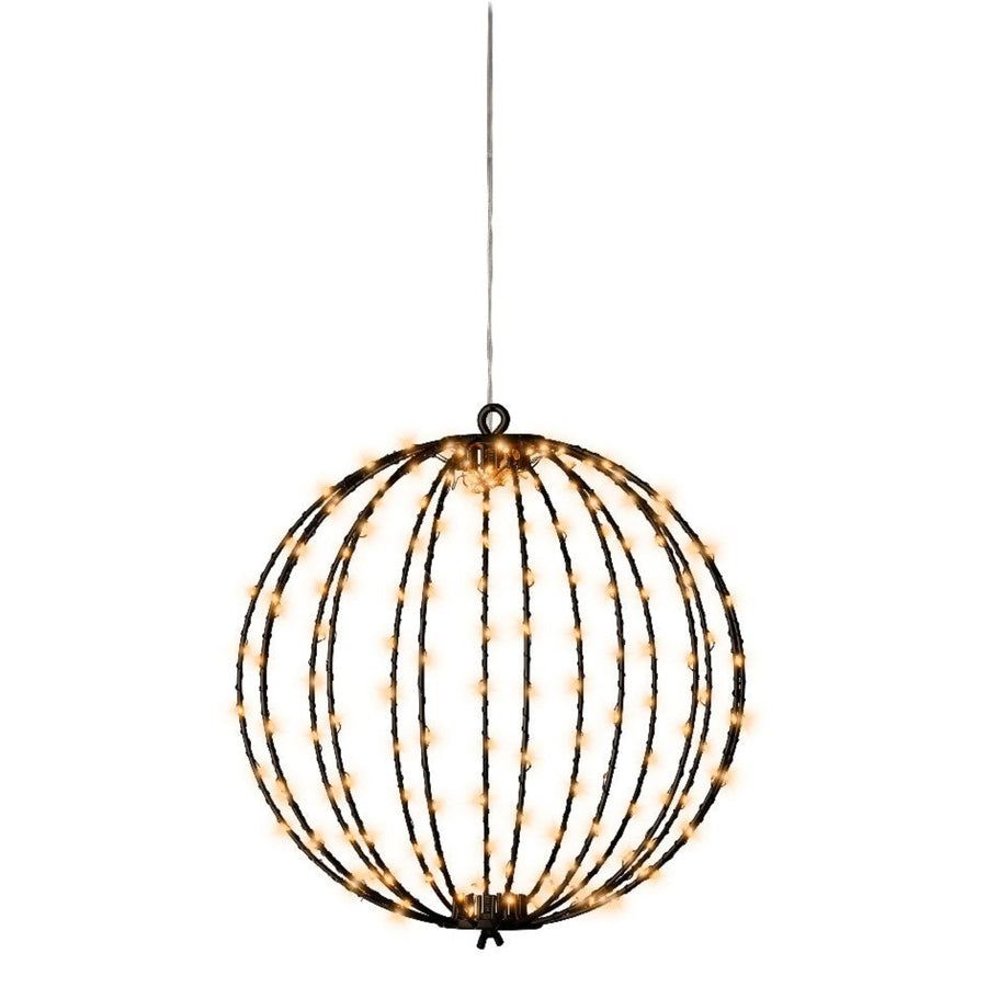 Small Micro LED Black Sphere - Micro LED Sphere Black 28CM Sterling Home 2