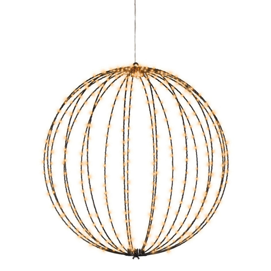 Medium Micro LED Black Sphere - Micro LED Sphere Black 38CM Sterling Home 2