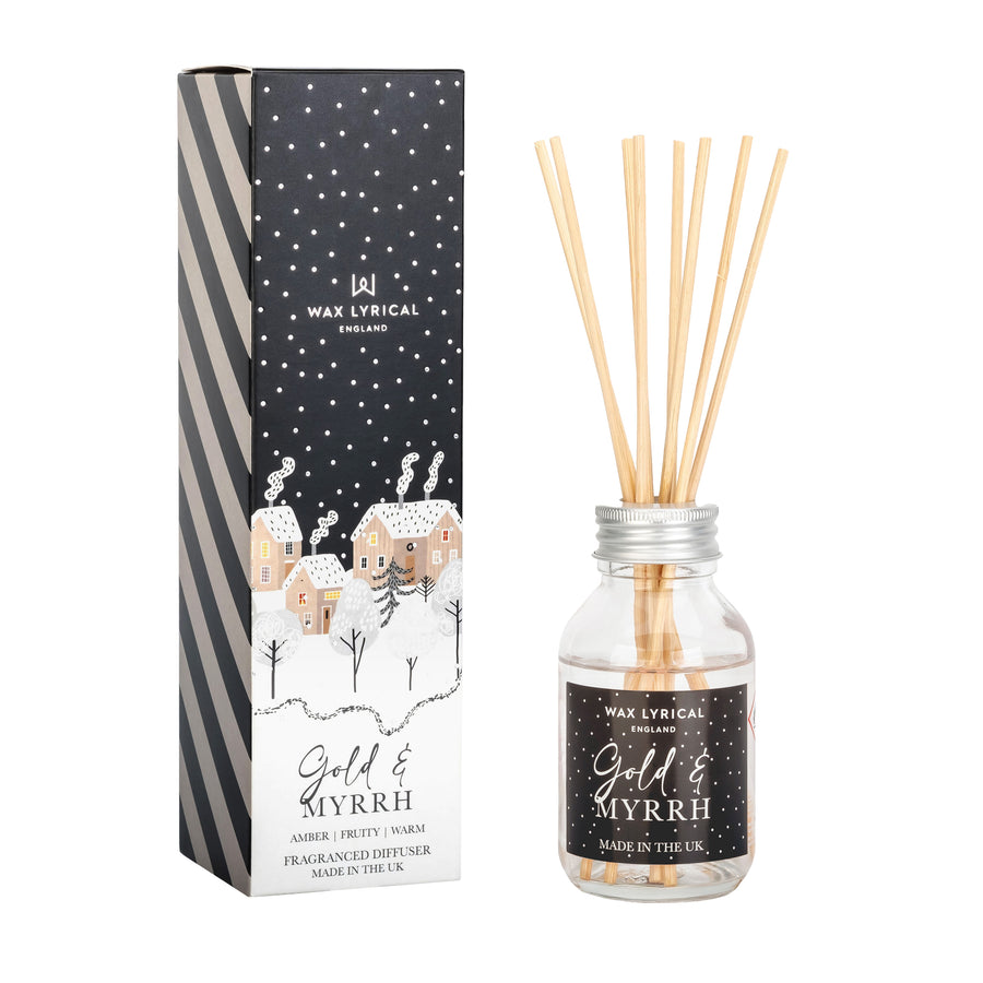 Wax Lyrical Gold & Myrrh Reed Diffuser - 100Ml Reed Diffuser Gold & Myrrh Sterling Home 2