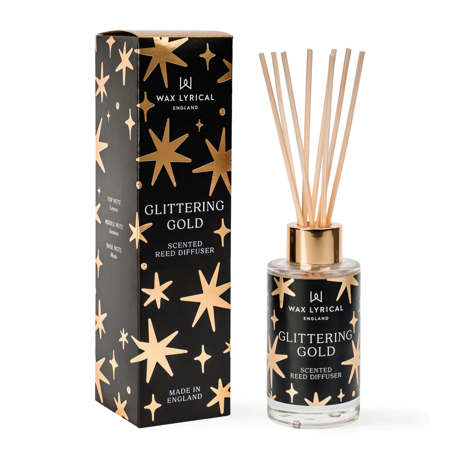 Wax Lyrical Glittering Gold Diffuser 100ML - Glittering Gold Diffuser 100Ml Sterling Home 1