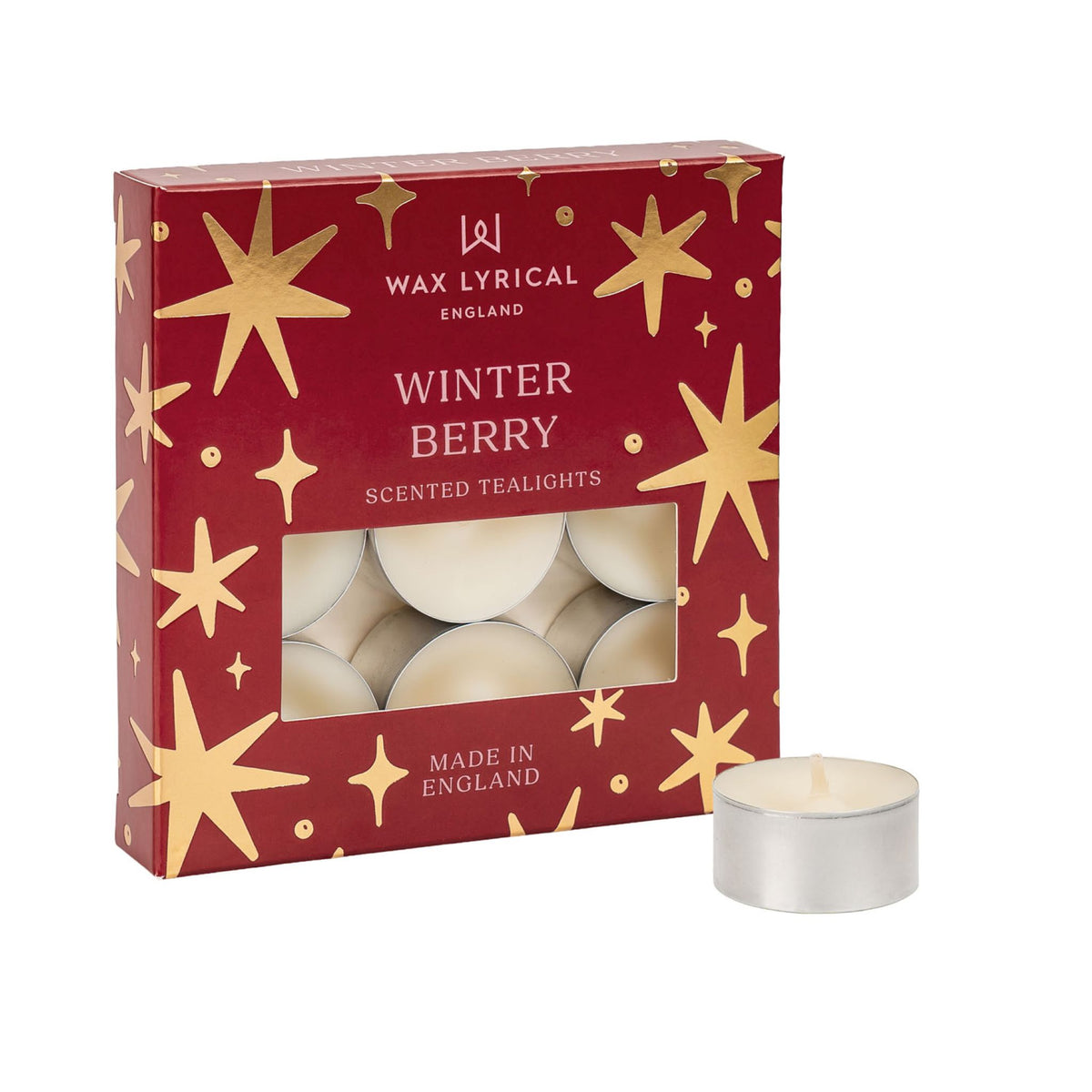 Wax Lyrical Winter Berry Tealights 9 Pack - Winter Berry Tealights 9 Pack Sterling Home 2