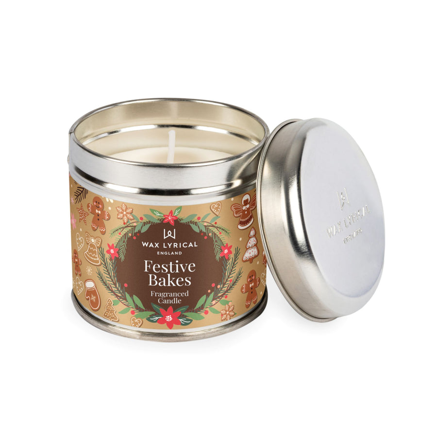 Wax Lyrical Festive Bakes Tin Candle - Festive Bakes Tin Candle Sterling Home 2