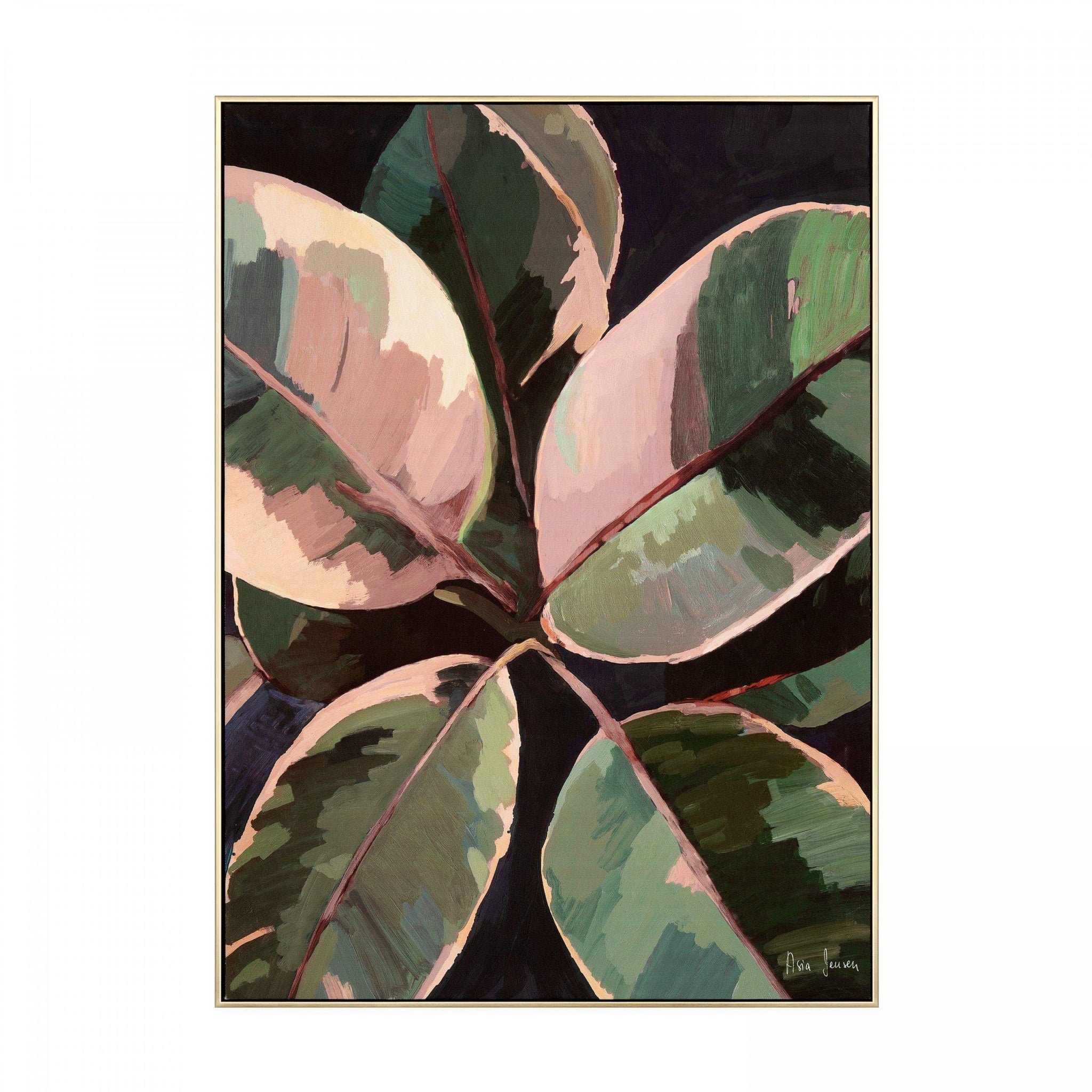 Ficus Framed Canvas - DHD Ficus Framed Canvas 52X72CM Sterling Home 3