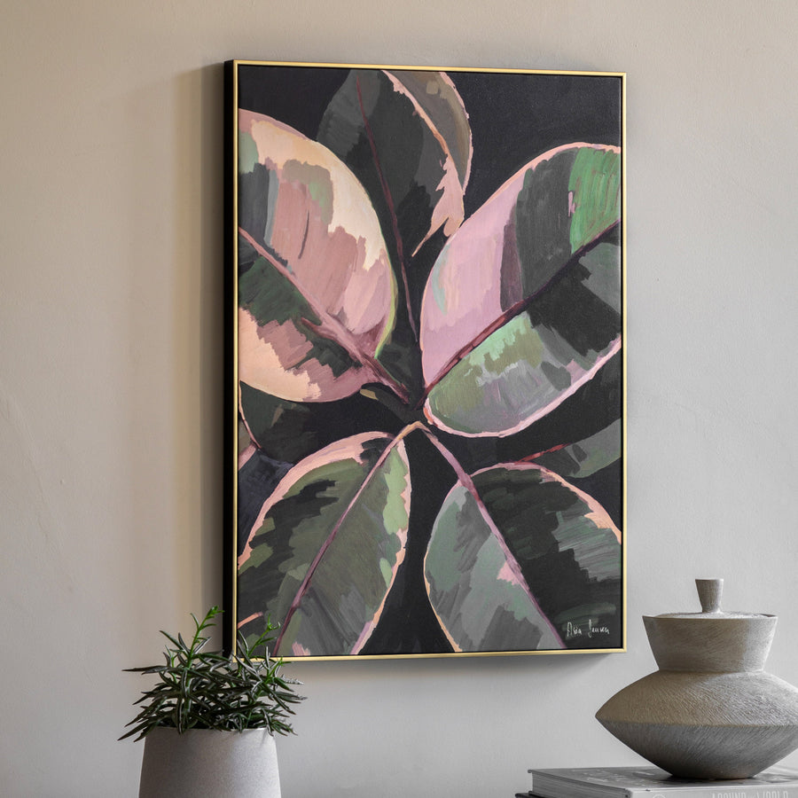 Ficus Framed Canvas - DHD Ficus Framed Canvas 52X72CM Sterling Home 1