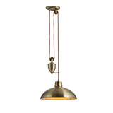 Polka Antique Brass Pendant Light