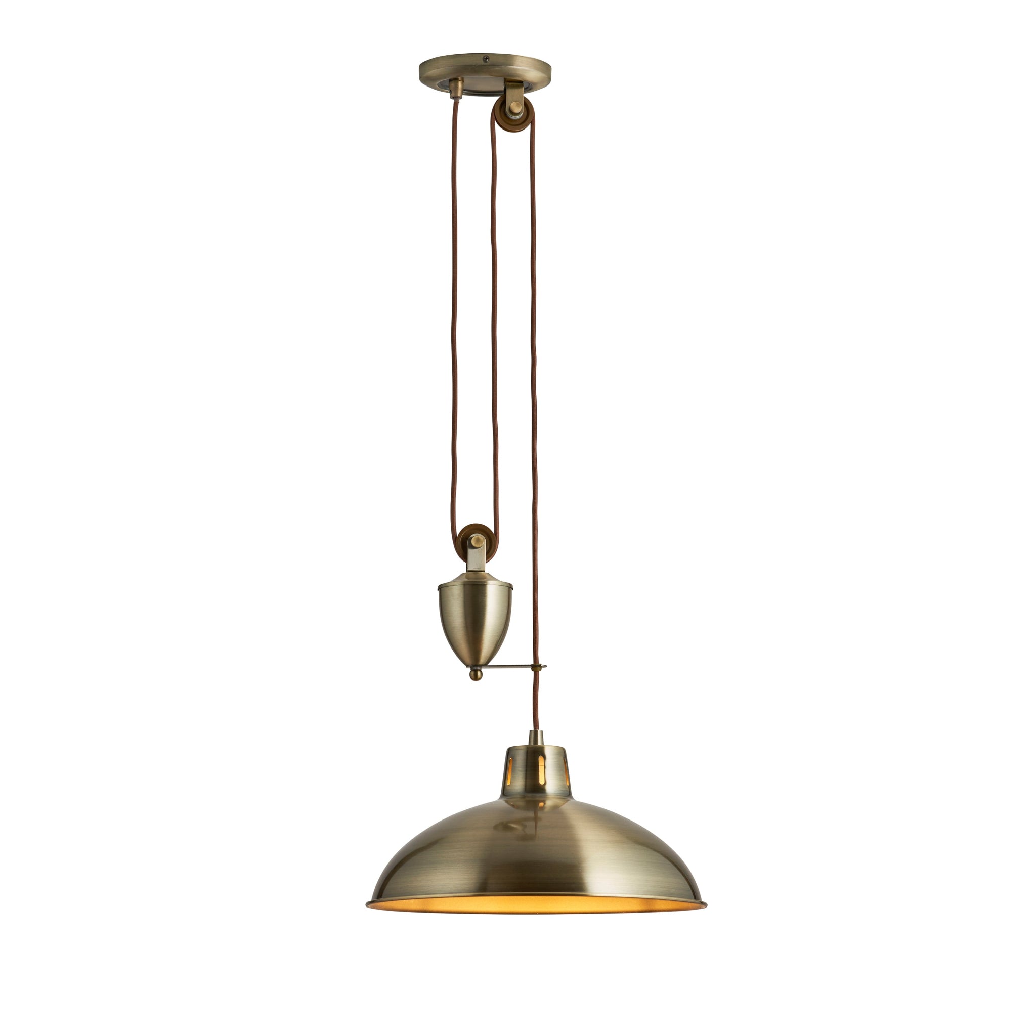 Polka Antique Brass Pendant Light - DHD Polka Pendant Light Antique Brass Sterling Home 1