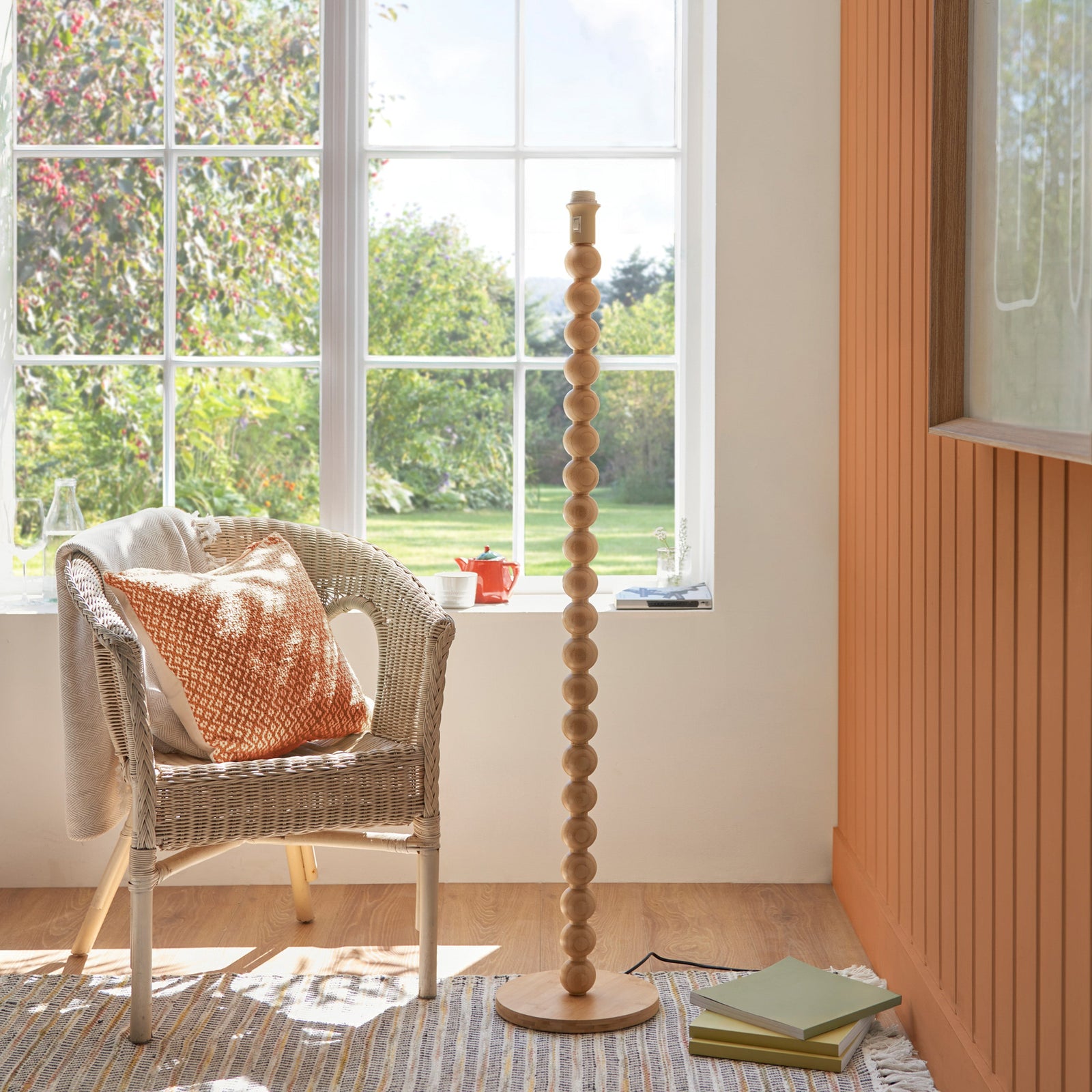 Cane Bamboo Floor Lamp Base - DHD Cane Floor Lamp Base Natural Bamboo Sterling Home 1