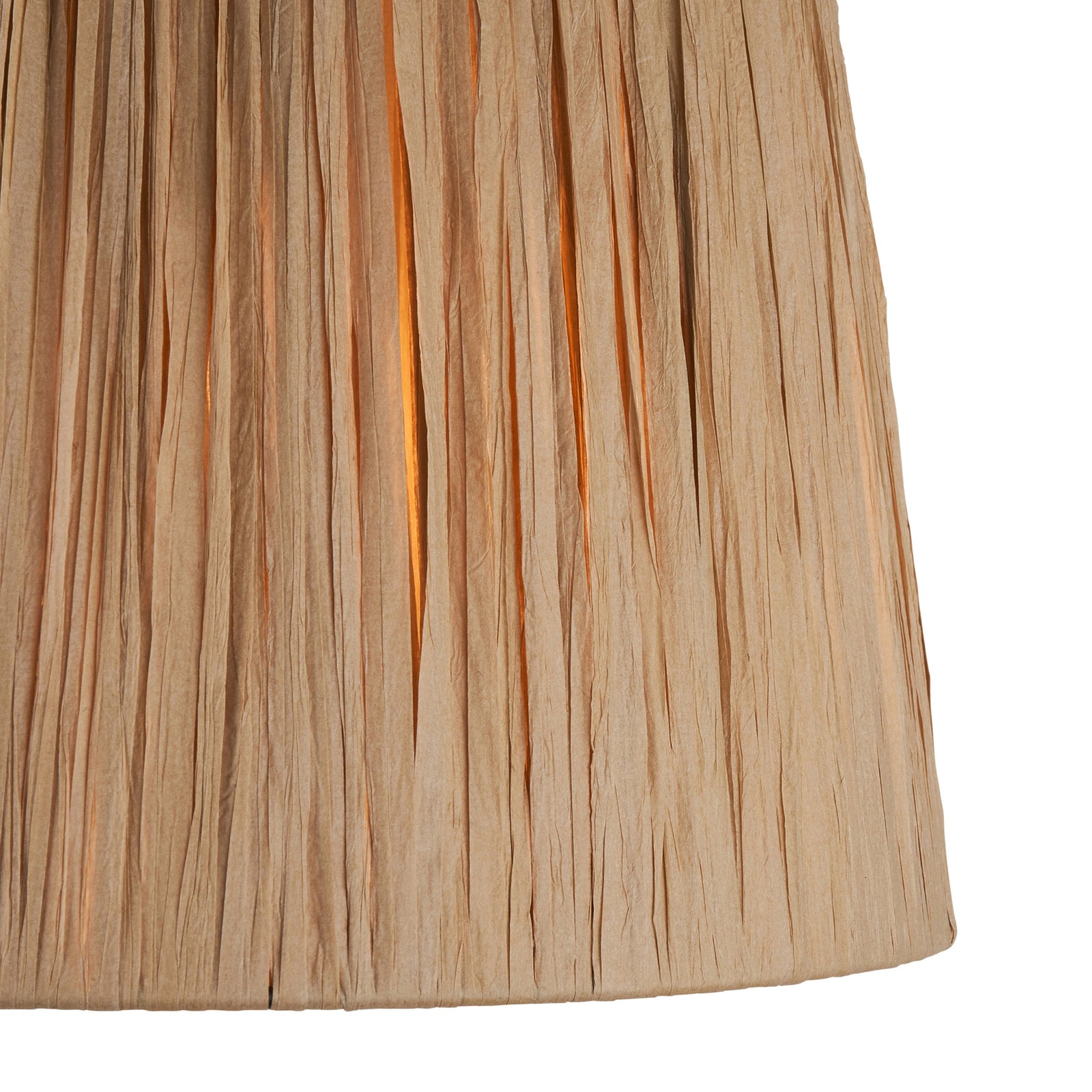 Raffia Tapered Brown Shade - DHD Raffia Tapered Shade Natural 26x23x32CM Sterling Home 3