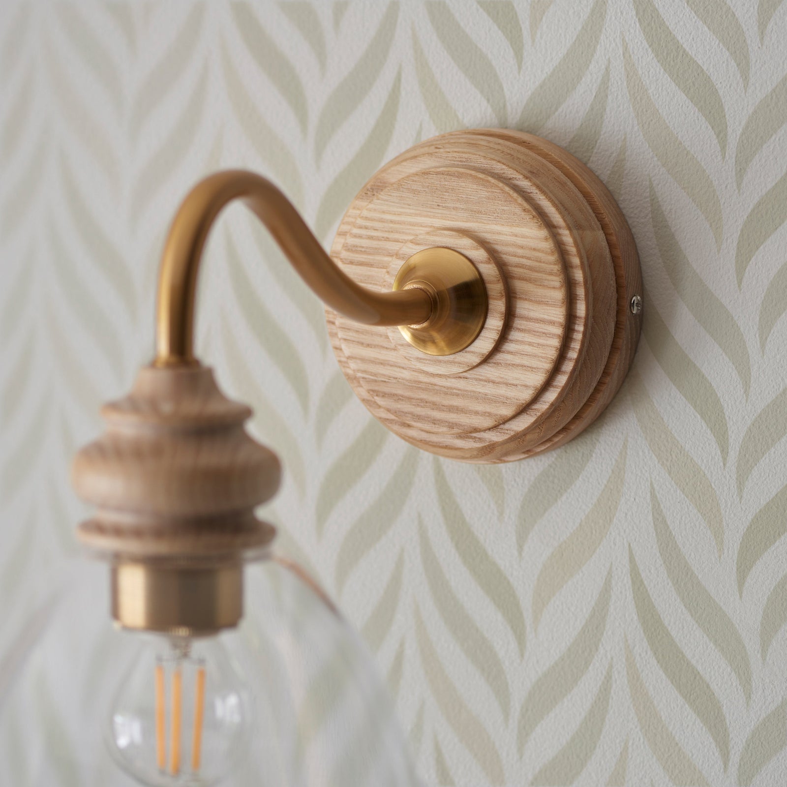 Cotswold 1 Brown Wall Light - DHD Cotswold 1 Wall Light Natural Ash Sterling Home 3