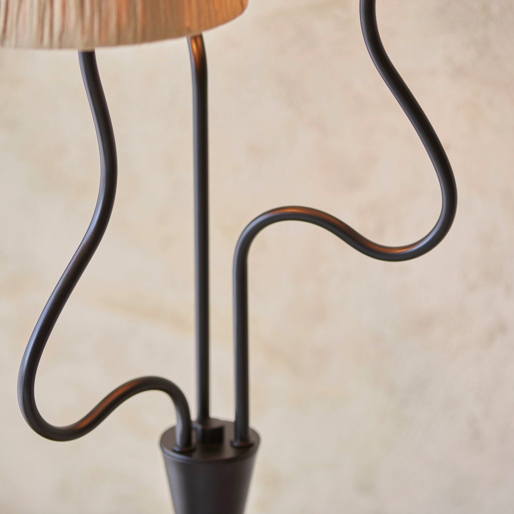 Wriggle 3 Black Floor Lamp - DHD Wriggle 3 Floor Lamp Matt Black Sterling Home 3