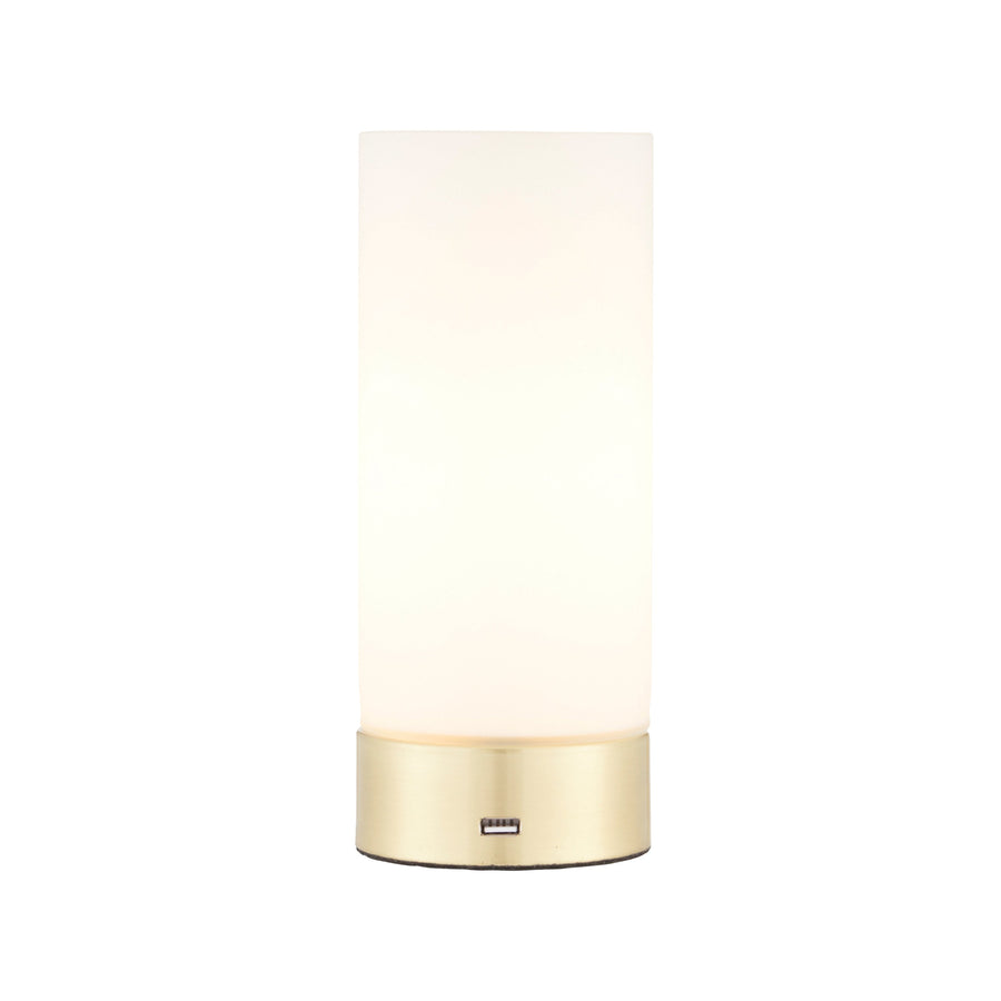 Dara Table Lamp Brushed Brass - DHD Dara Table Lamp Brass & Opal Sterling Home 2