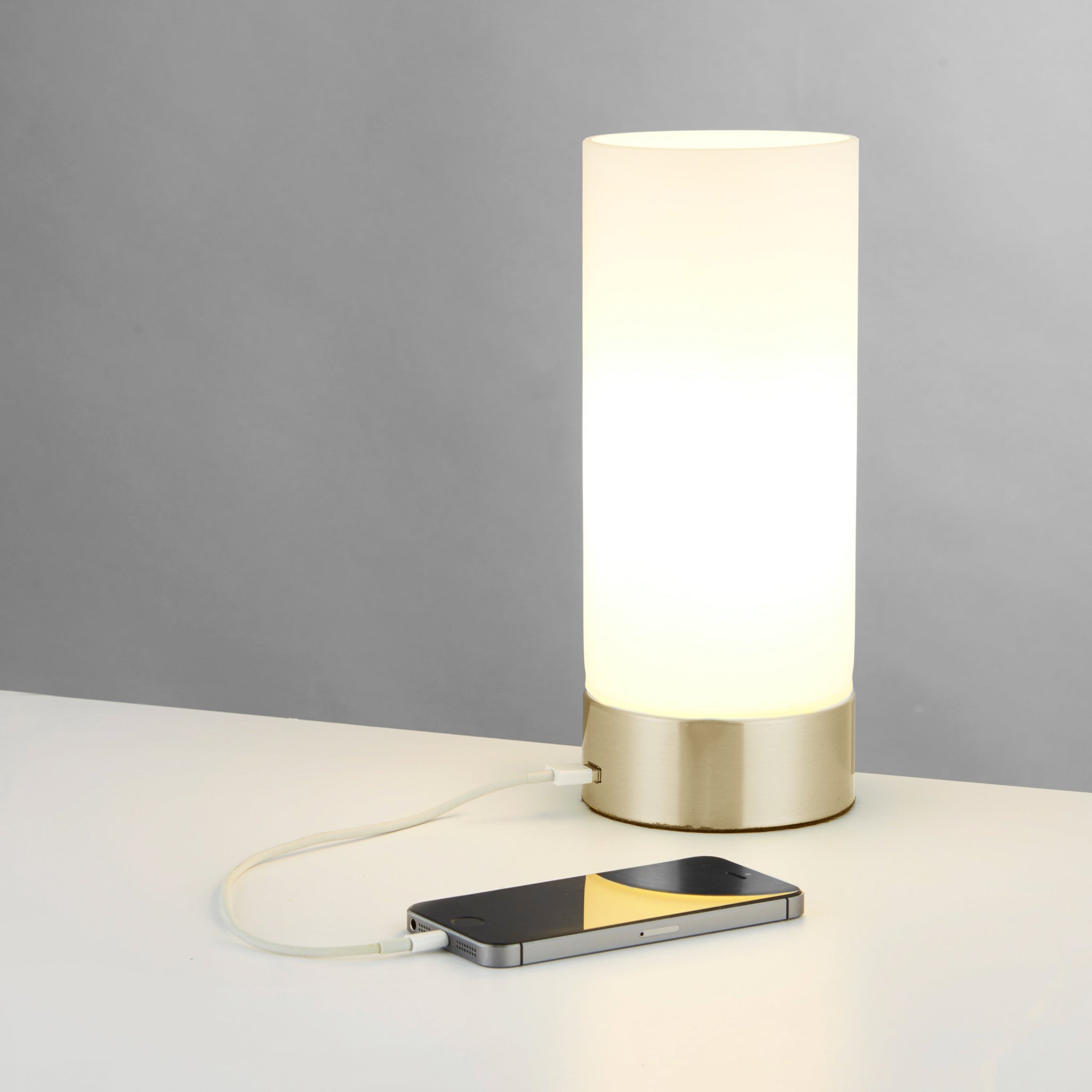 Dara Table Lamp Brushed Brass - DHD Dara Table Lamp Brass & Opal Sterling Home 1