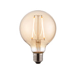 E27 LED Filament Globe - DHD E27 LED Filament Globe 135x95mm Amber 2W Sterling Home 1