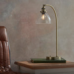 Hensen Antique Brass Table Lamp - DHD Hansen Table Lamp Antique Brass Sterling Home 1