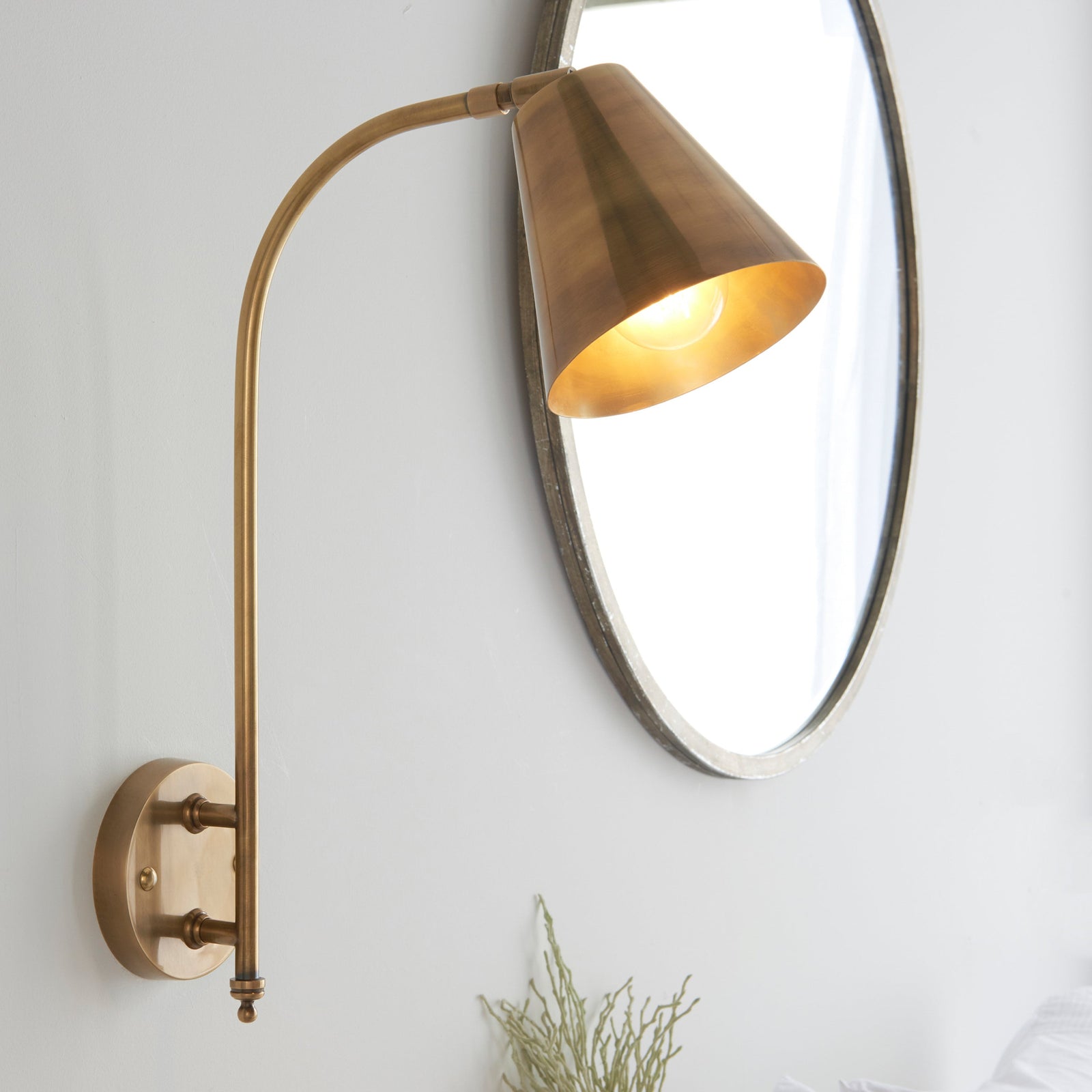 Radha 1 Wall Light - DHD Radha 1 Wall Light Sterling Home 1