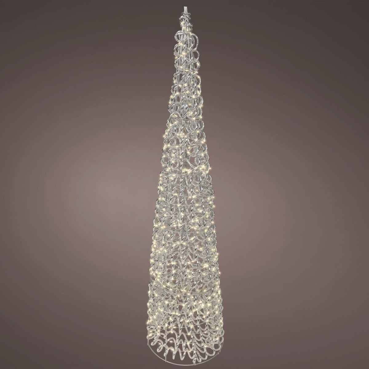 Micro LED Silver Warm White Cone 100CM - Micro LED Silver WW Cone 100CM Sterling Home 1