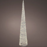 Micro LED Silver Warm White Cone 180CM