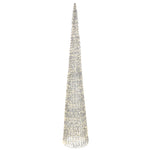 Micro LED Silver Warm White Cone 180CM - Micro LED Silver Warm White Cone 180CM Sterling Home 2
