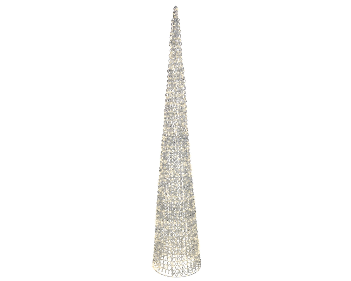 Micro LED Silver Warm White Cone 180CM - Micro LED Silver Warm White Cone 180CM Sterling Home 2