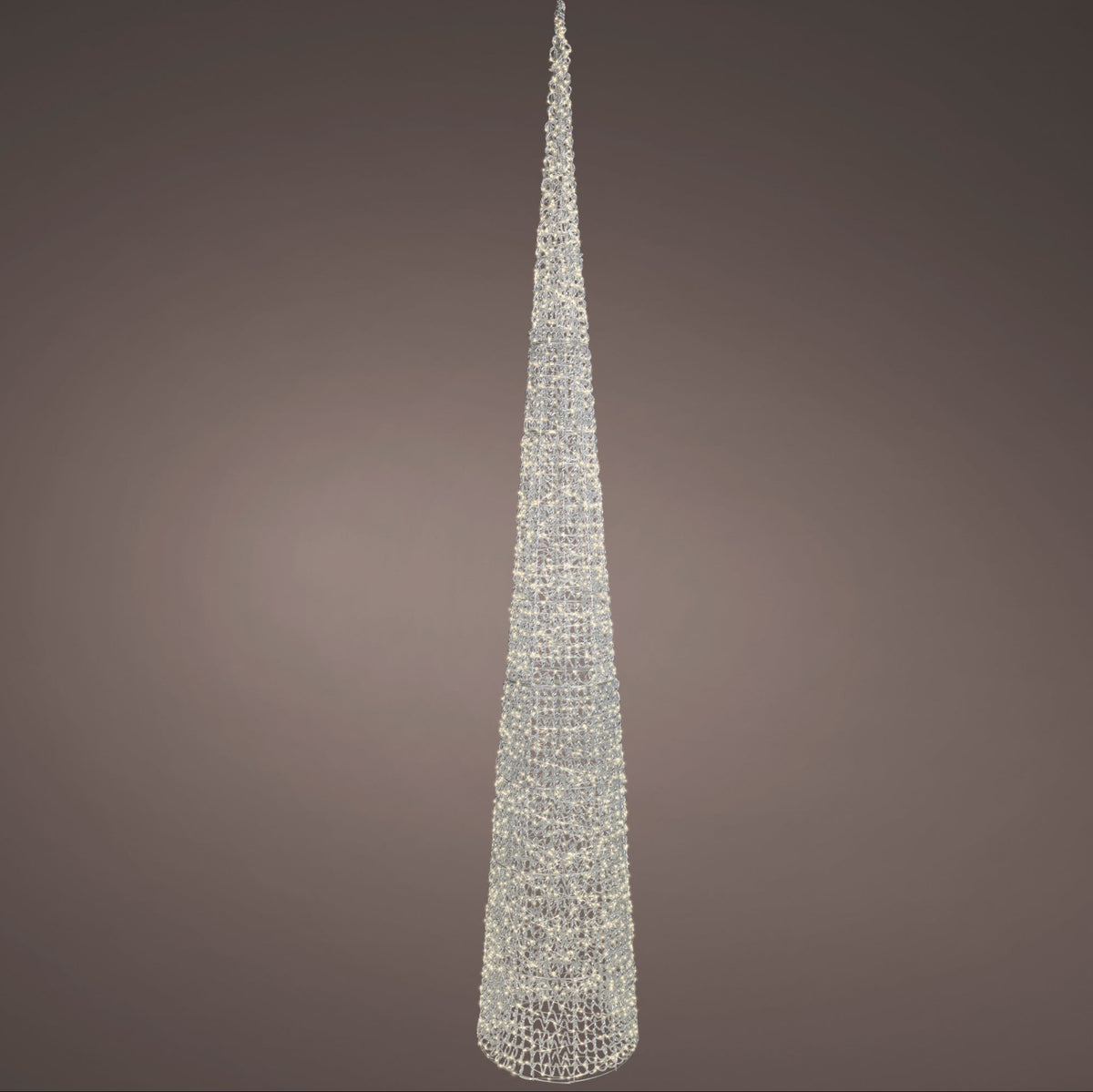 Micro LED Silver Warm White Cone 280CM - Micro LED Silver WW Cone 280CM Sterling Home 1