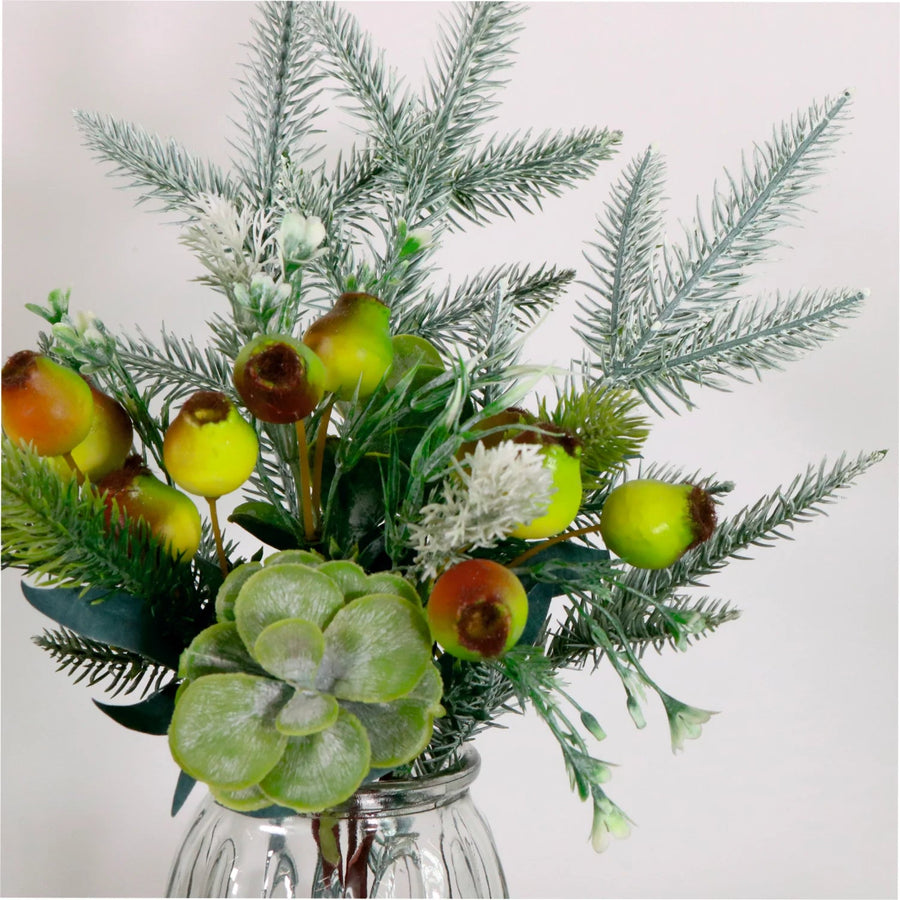 Berry Green Artificial Flower Arrangement - I Green Berry Arrangement 45CM Sterling Home 2