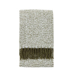 Herringbone Faux Mohair Green Throw - Herringbone Faux Mohair Throw Olive 130x180CM Sterling Home 1