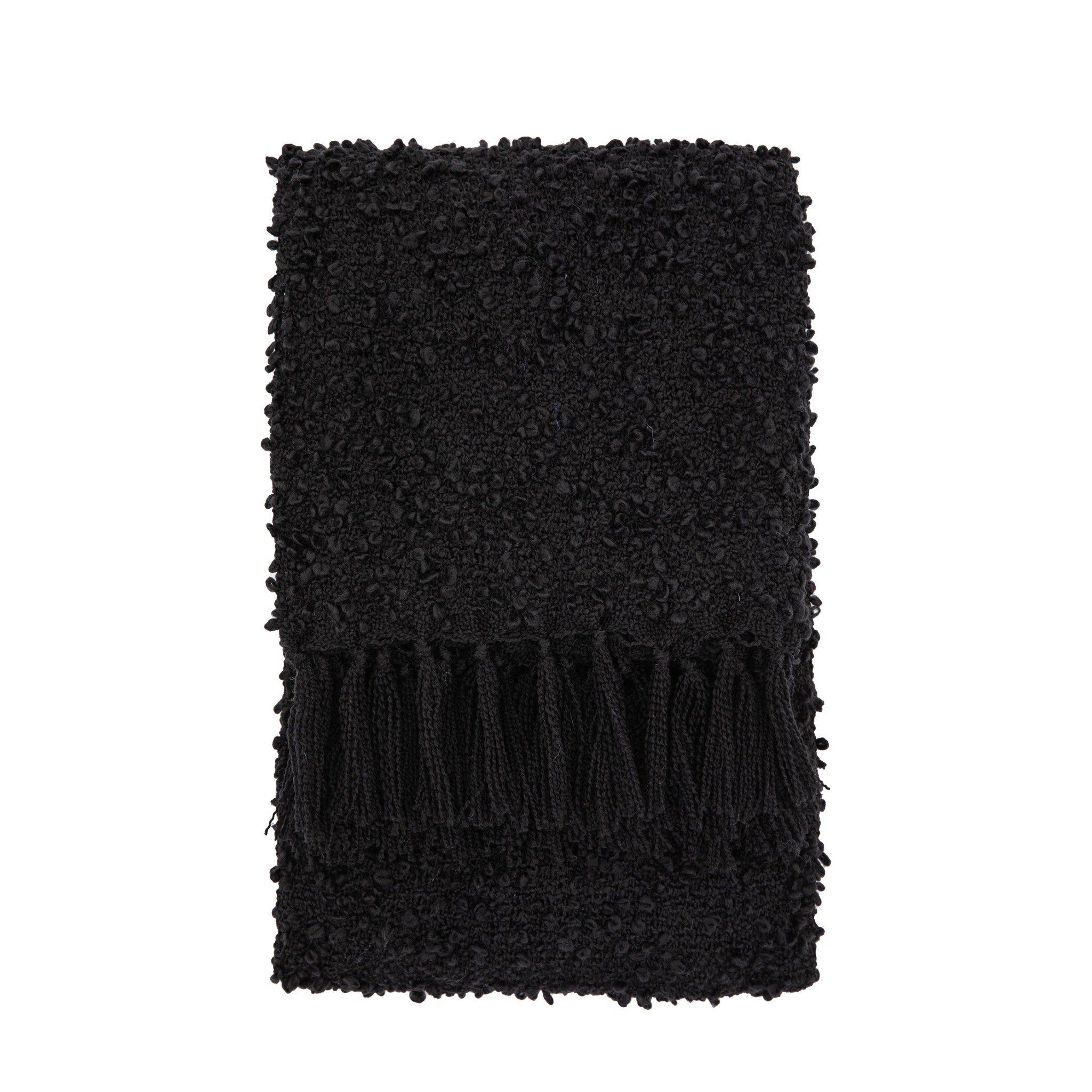 Bologna Black Throw - Bologna Throw Black 130x17CM Sterling Home 1