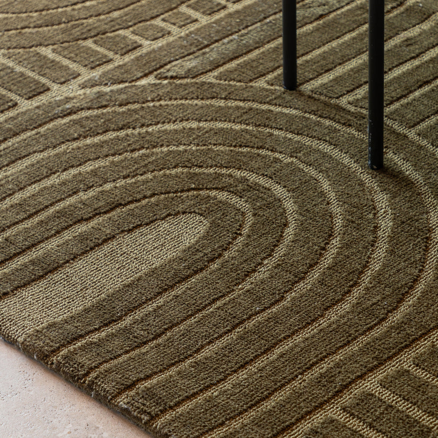 Saser Rug Olive - DHD Saser Rug Olive 160x230CM Sterling Home 2