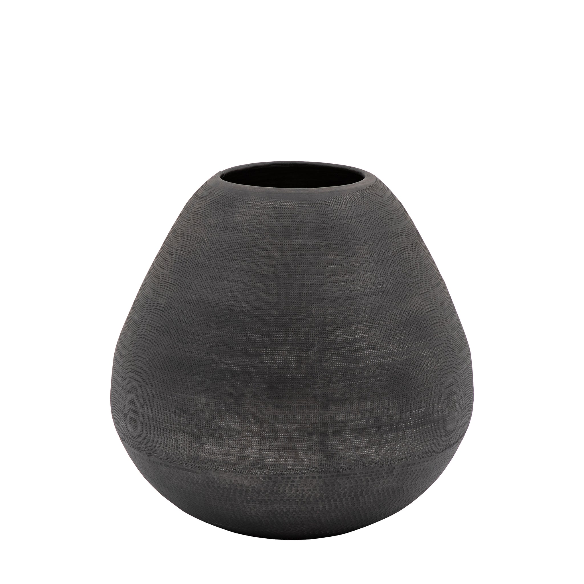 Artistic Aluminium Black Vase - Artistic Aluminium Vase Chatai Sterling Home 3