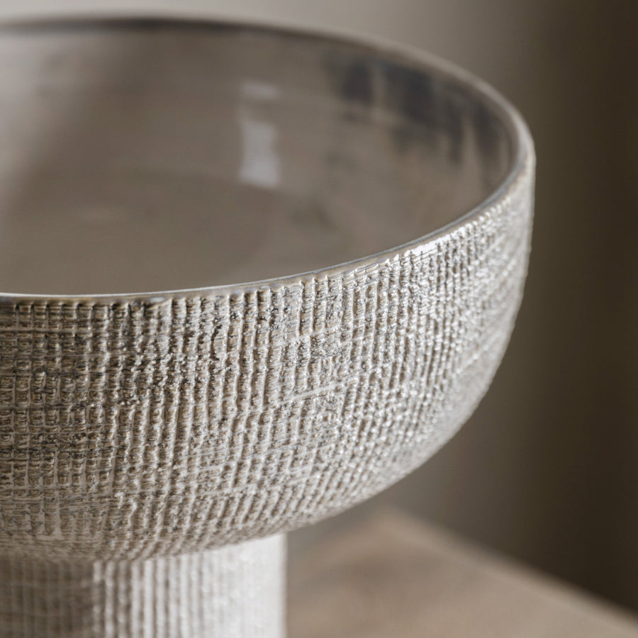 Nissi Bowl Shaped Vase - Nissi Bowl Shape Vase Large Sterling Home 2