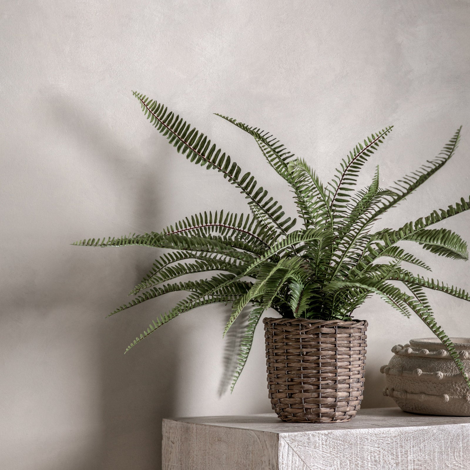 Artificial Potted Fern Plant Small - Potted Fern Plant 81CM Sterling Home 1