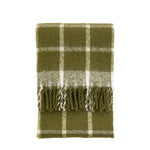 Poly Faux Mohair Check Green Throw - Poly Faux Mohair Check Throw Green 130x150CM Sterling Home 5
